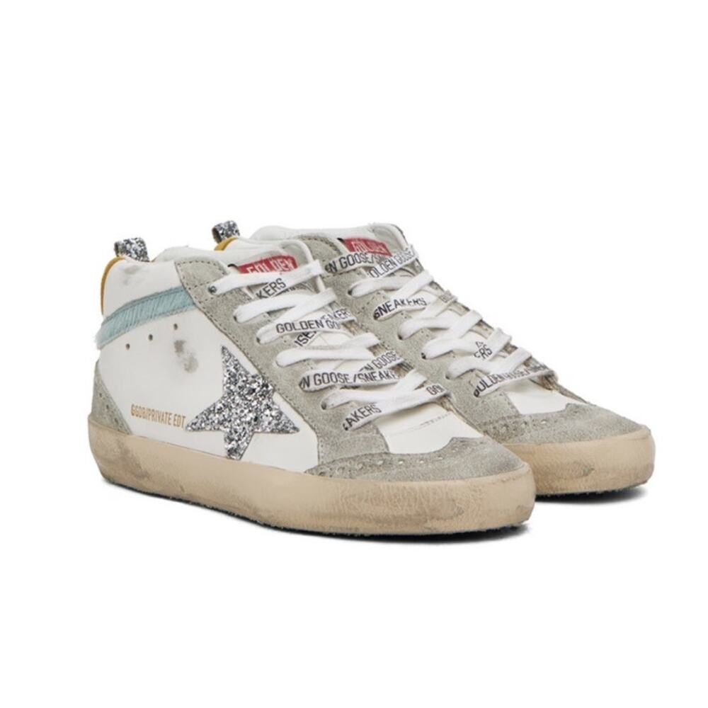Golden Goose SSENSE Exclusive Off-White Midi Star Sneakers